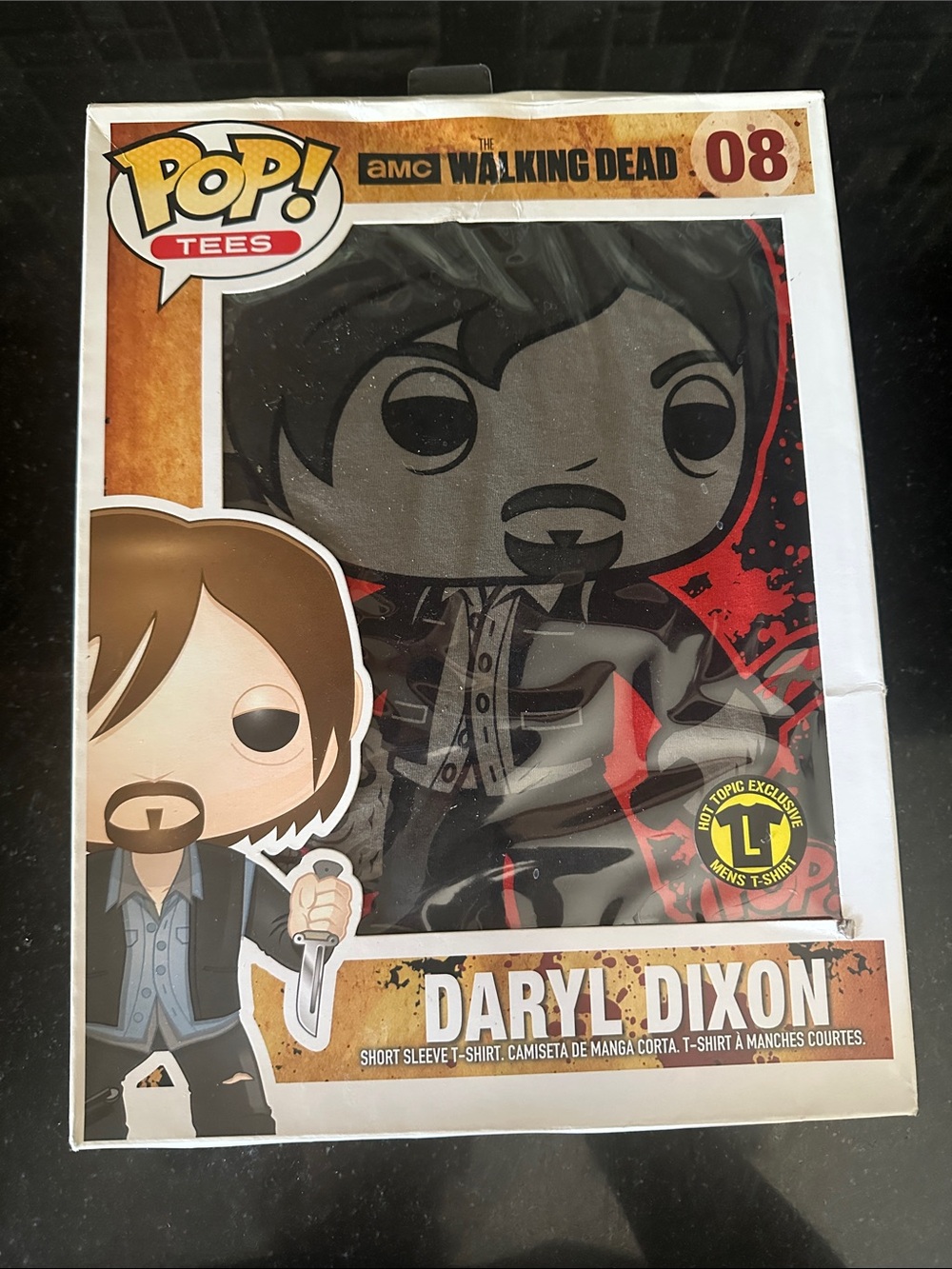 Funko Pop! Tees Daryl Dixon T‑Shirt - BRAND NEW IN BOX